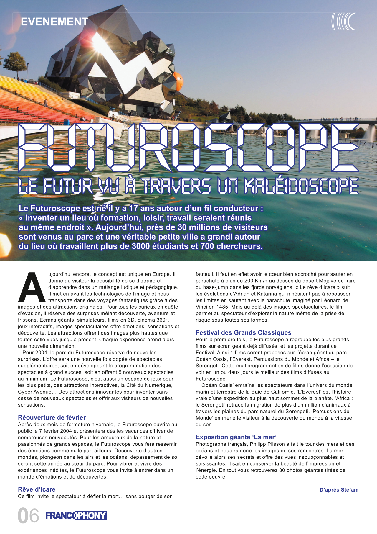 Magazine Francophony no 06 page 06